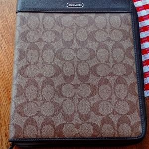 Coach ipad/media cover stand